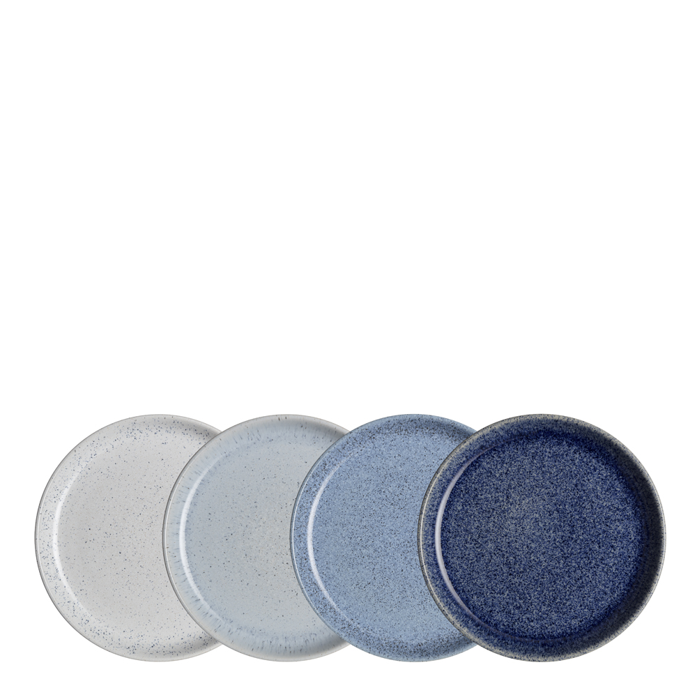 Studio Tallrik 21 cm 4-pack Blå