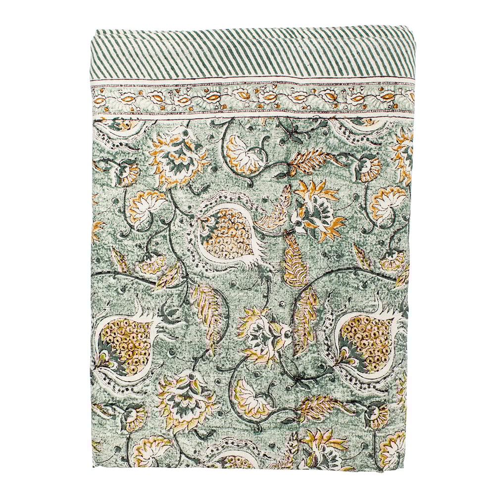 Pomegrantate Bordsduk Lin 150x230 cm Seafoam