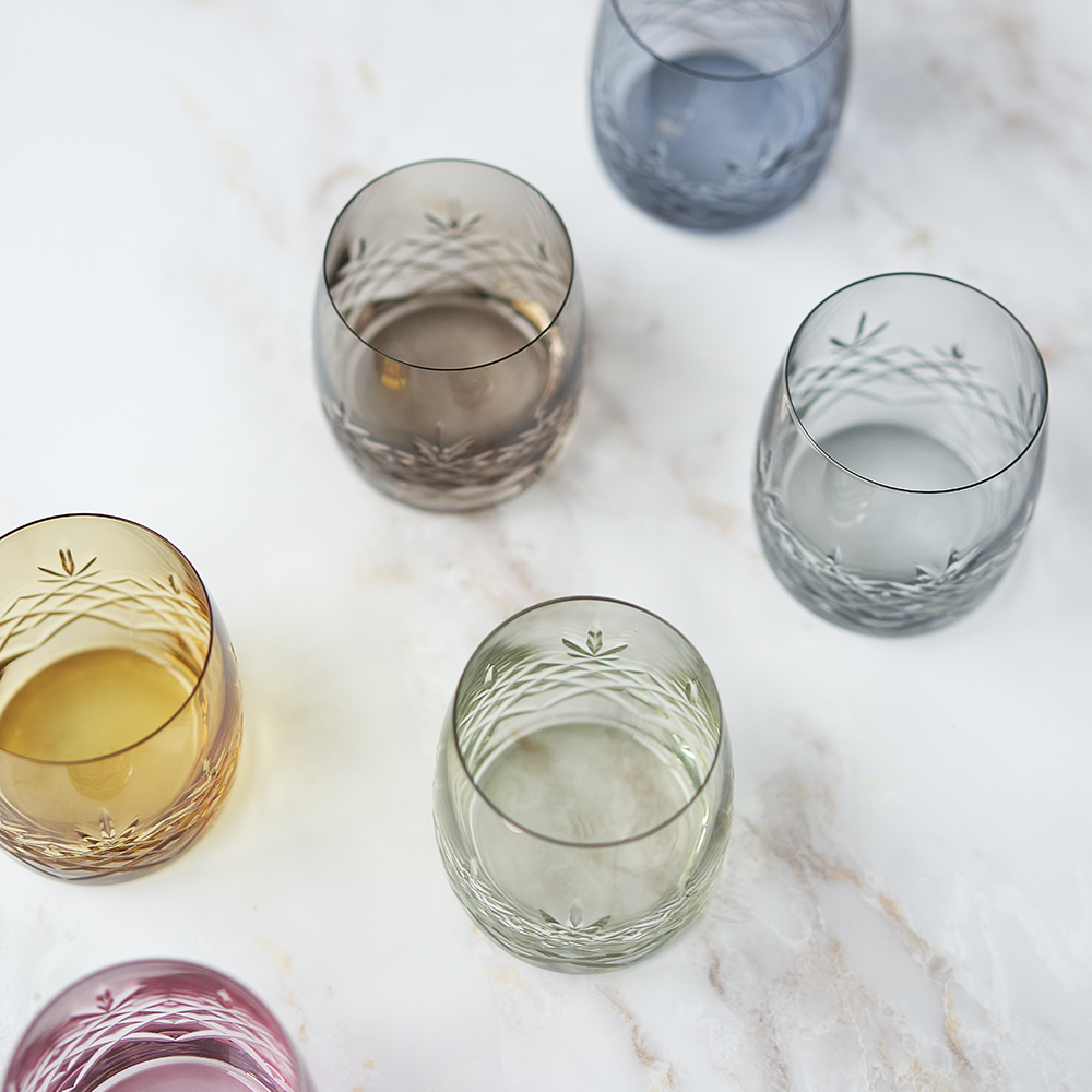 Crispy Aqua Glas 23 cl 2-pack Grå