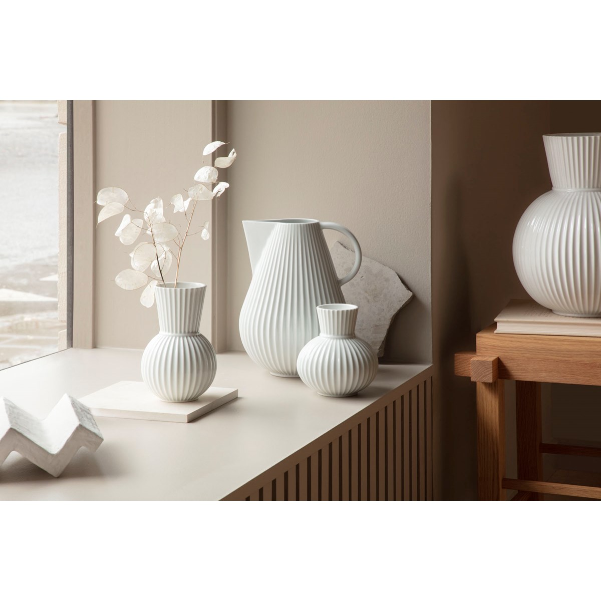 Lyngby Tura Vas 18 cm Vit