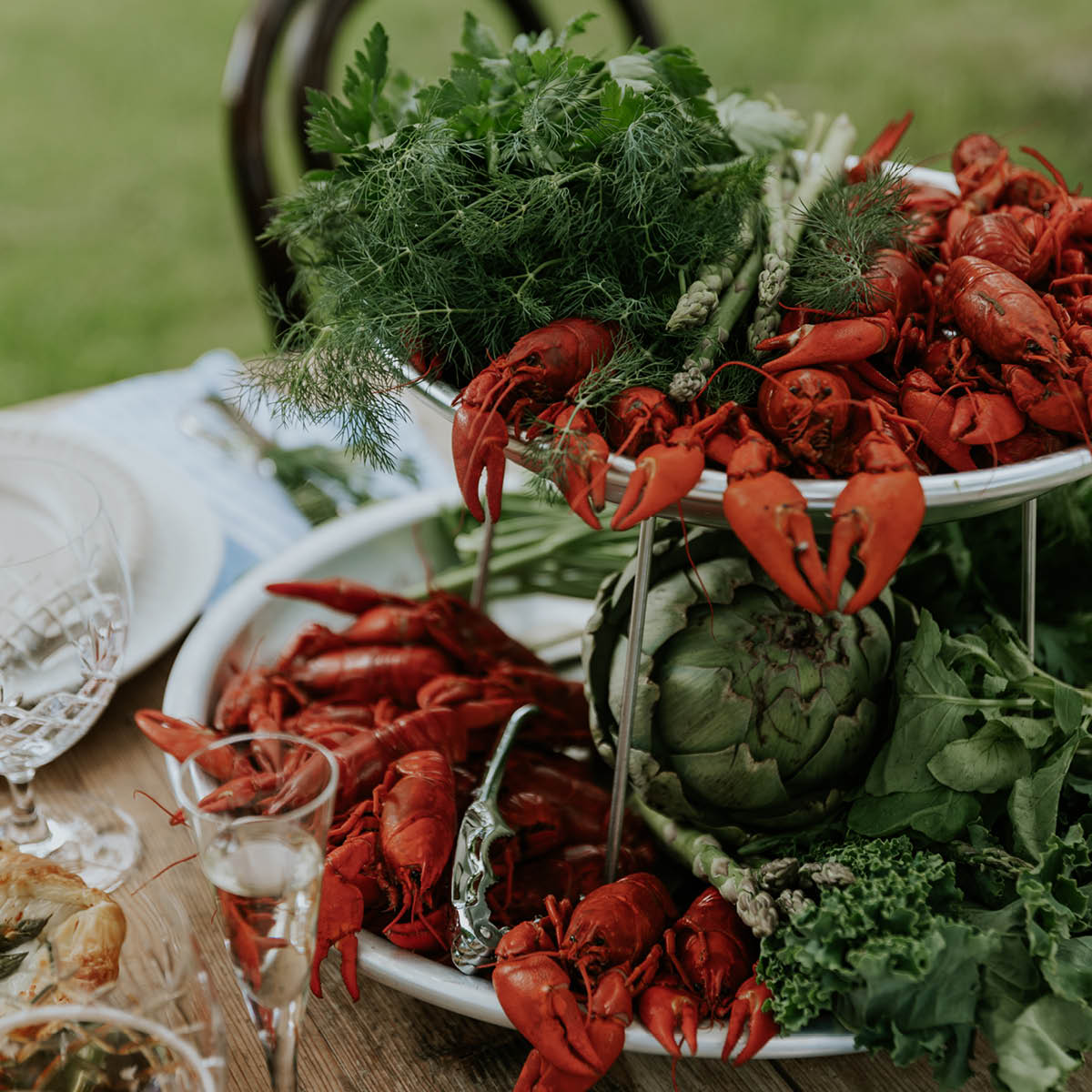 Ställning till skaldjursfat från MerxTeam