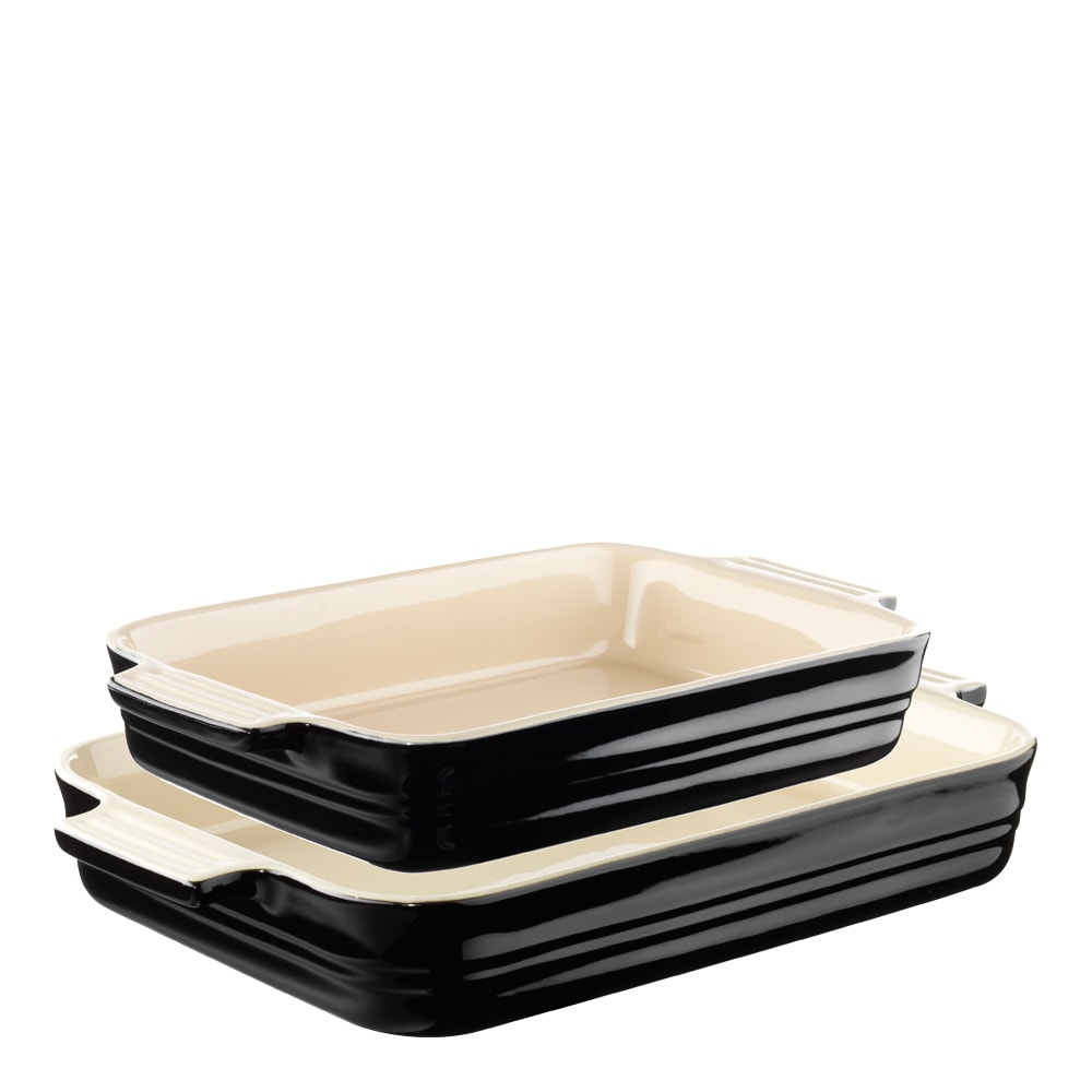 Ugnsformset Stengods 25+32 cm Svart