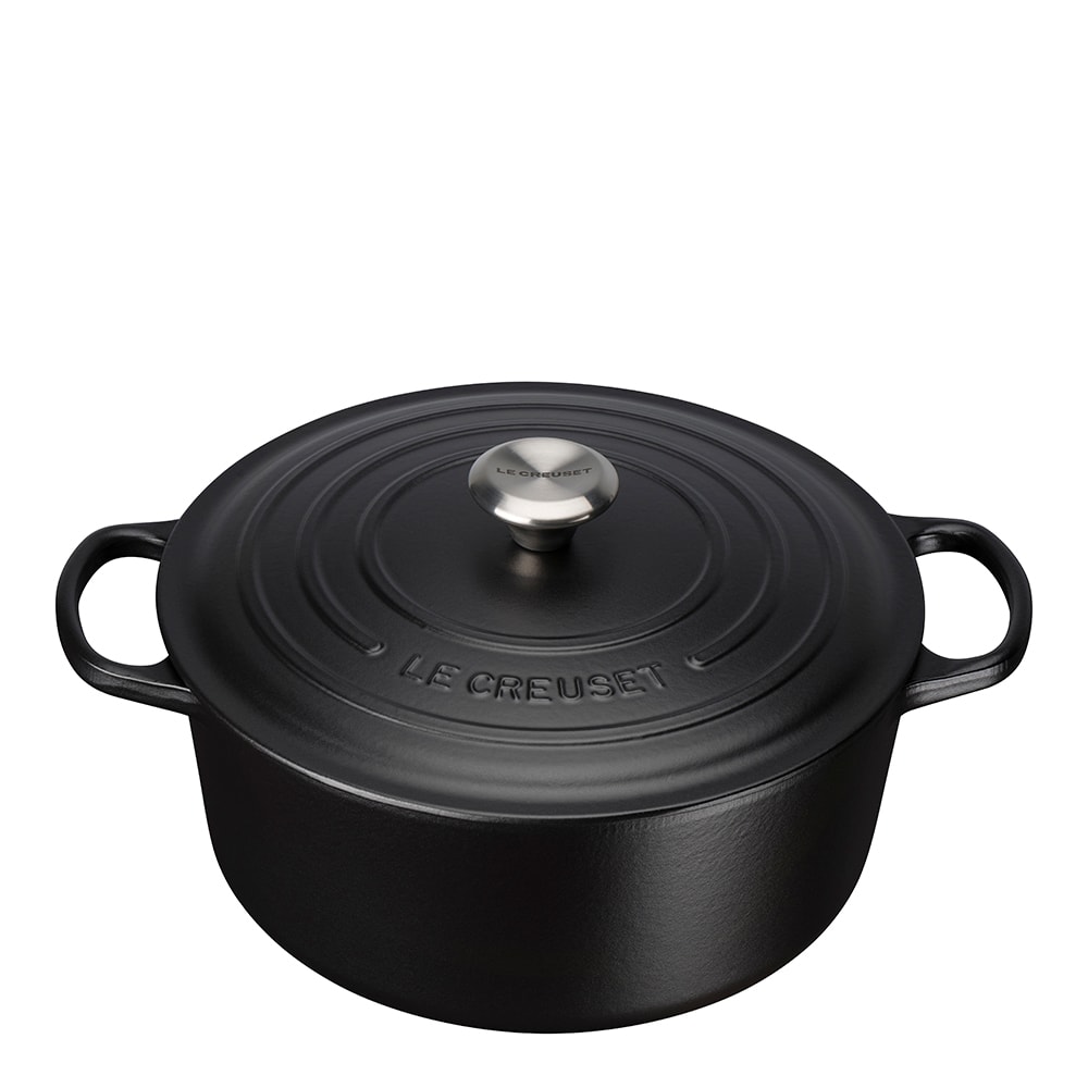 Signature Gjutjärnsgryta rund 26 cm 5,3 L Matt Svart