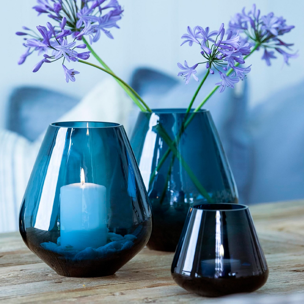 Rocks Vas 12 cm Blå