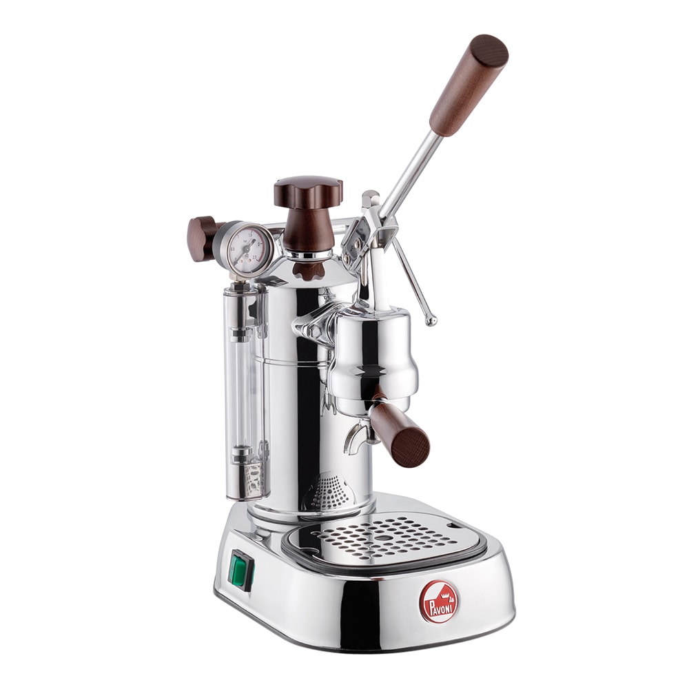 Professional Manuell Kaffemaskin med Hävarm Mässing/Brun