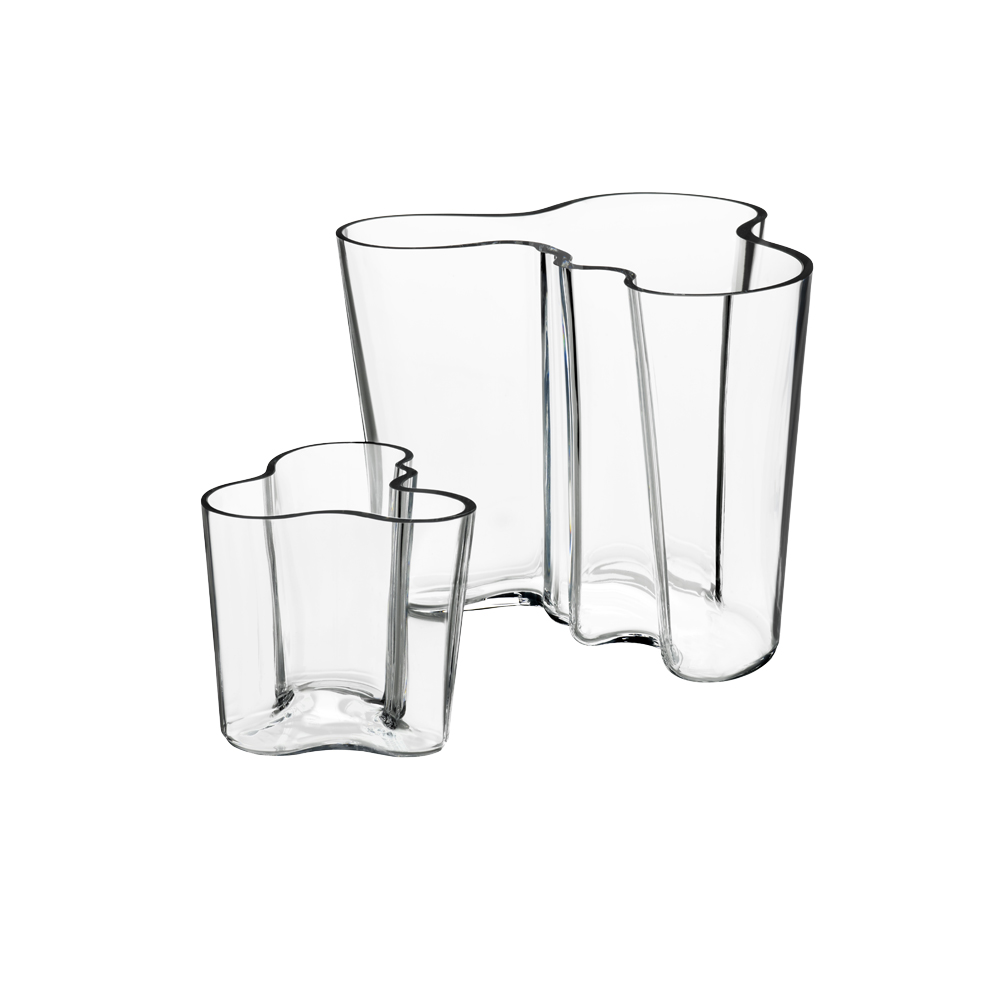 Alvar Aalto Collection Vasset 16+9,5 cm Klar