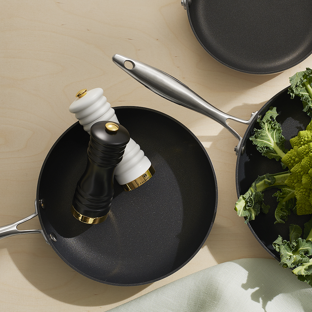 München Kvarnset Salt och Peppar 15 cm Svart/Vit/Guld