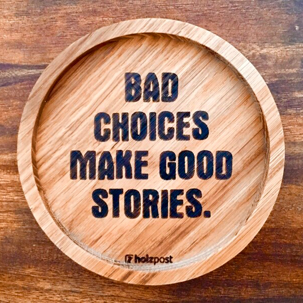 Underlägg med Citat 2-pack Ek