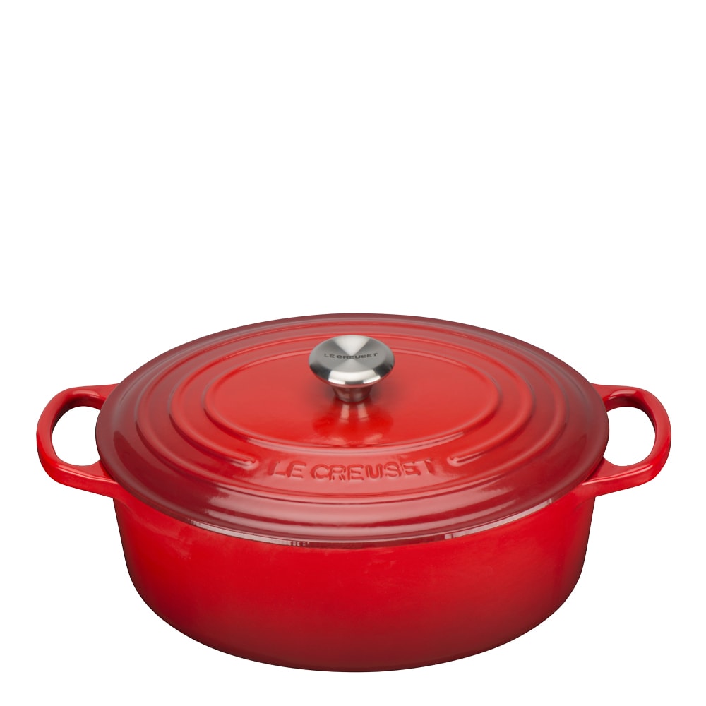 Signature Gjutjärnsgryta oval 27 cm 4,1 L Cerise