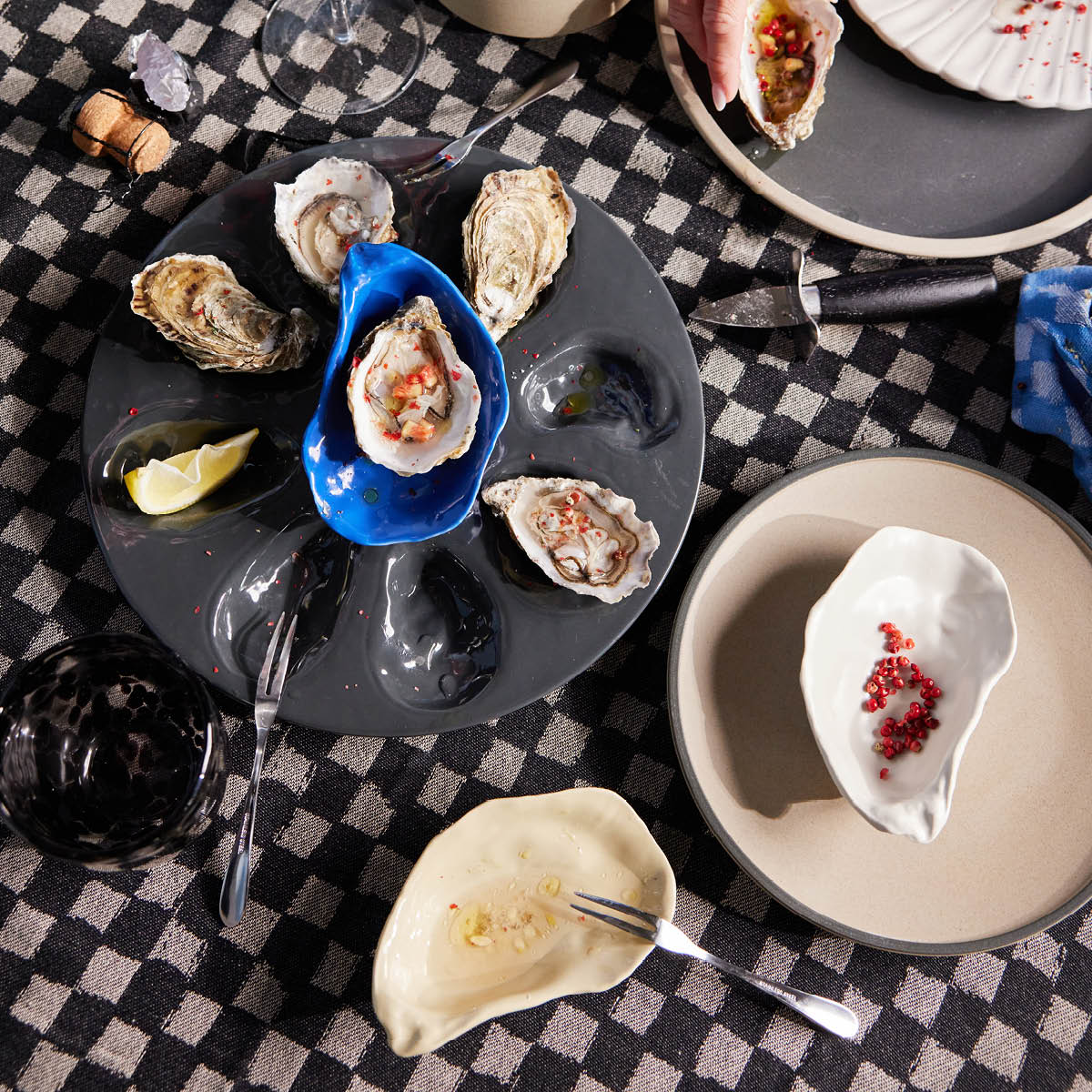 Oyster Skål 13 cm Beige