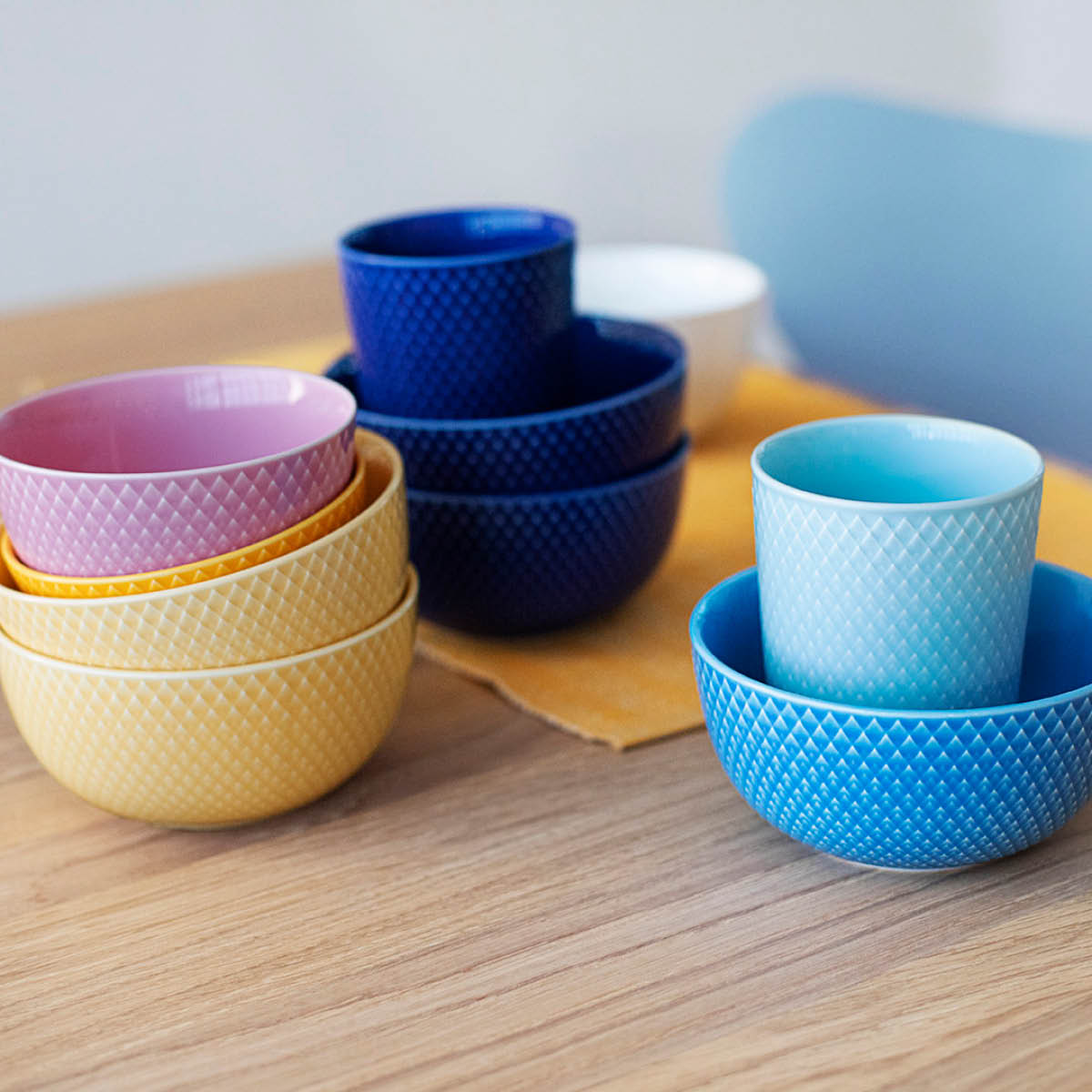 Rhombe Color Mugg 33 cl Turkos