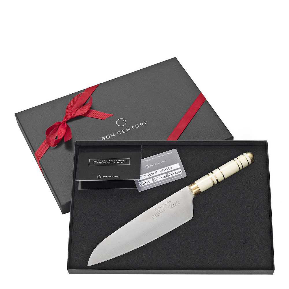 Oyster White Kockkniv 20 cm Vit