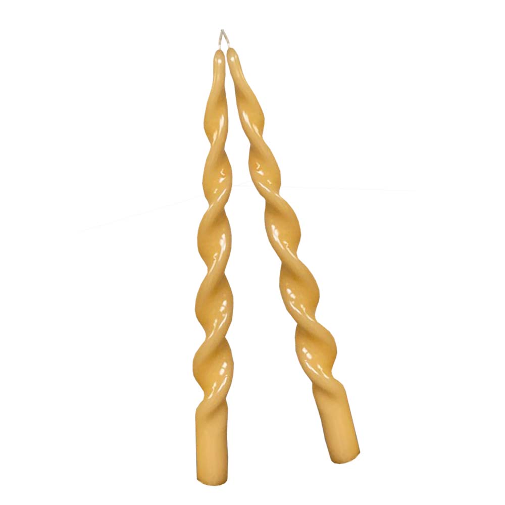 Platta Lack Ljus Snurrade 29 cm 2-pack Mango