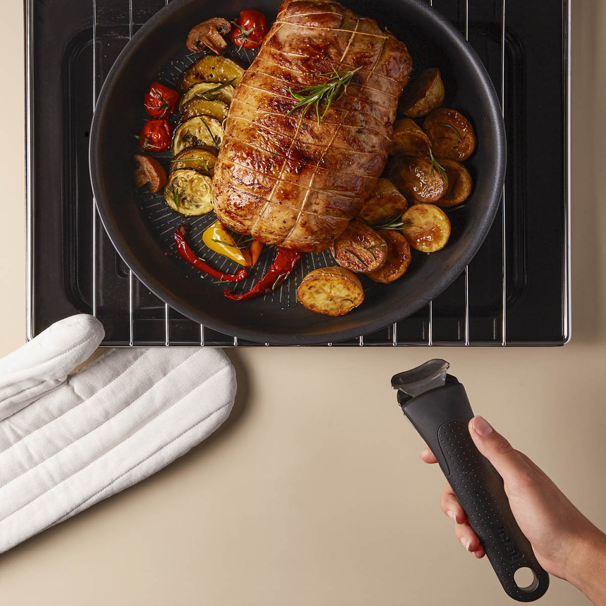 Ingenio Eco Resist Stekpanna 28 cm Svart