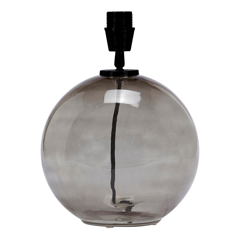 Jonna Lampfot Glas 32 cm Rökfärgad