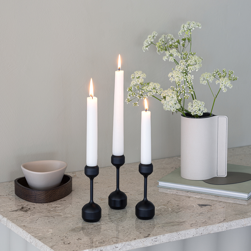 Silhouette Ljusstake 12 cm Svart