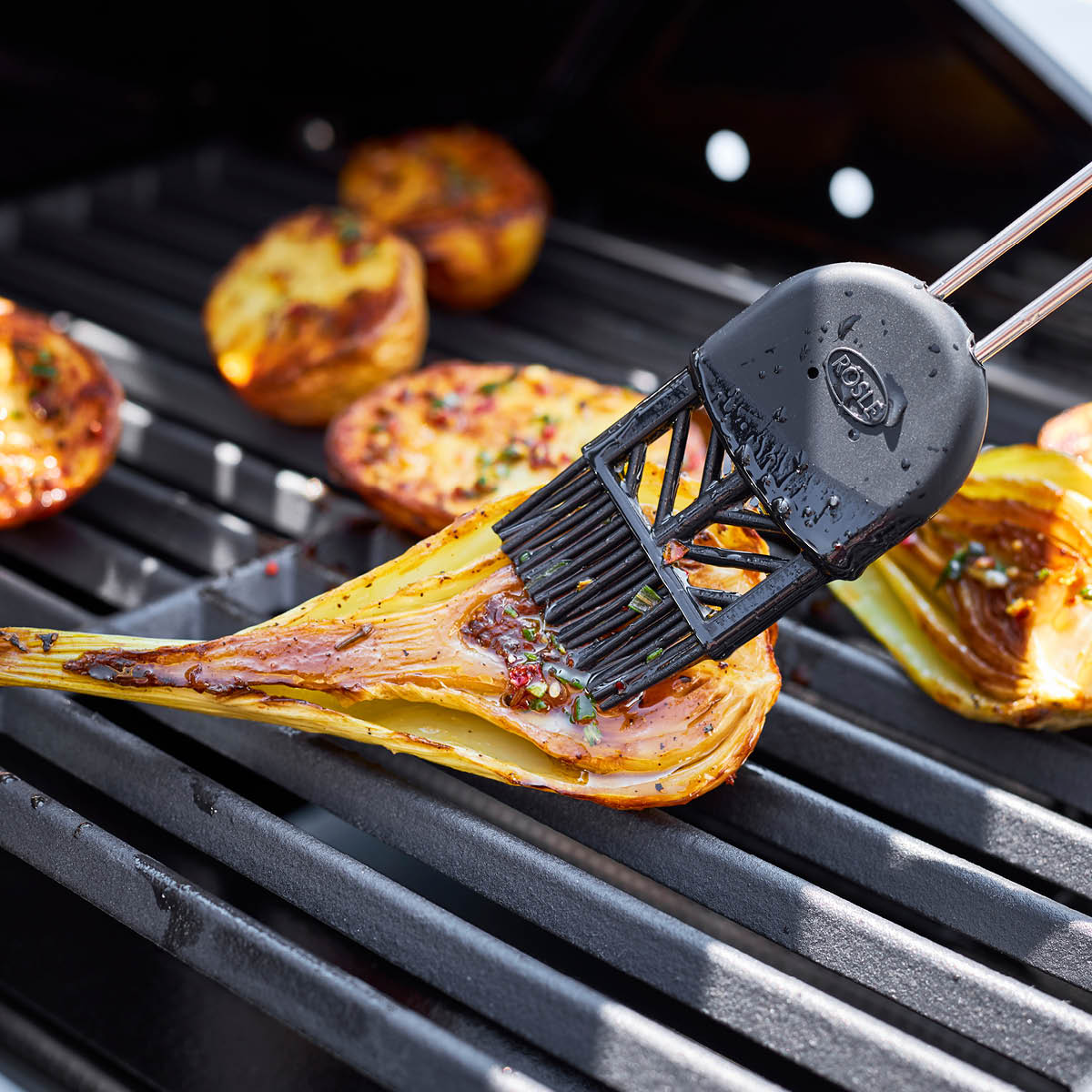 Bakpensel Silikon 26 cm Svart