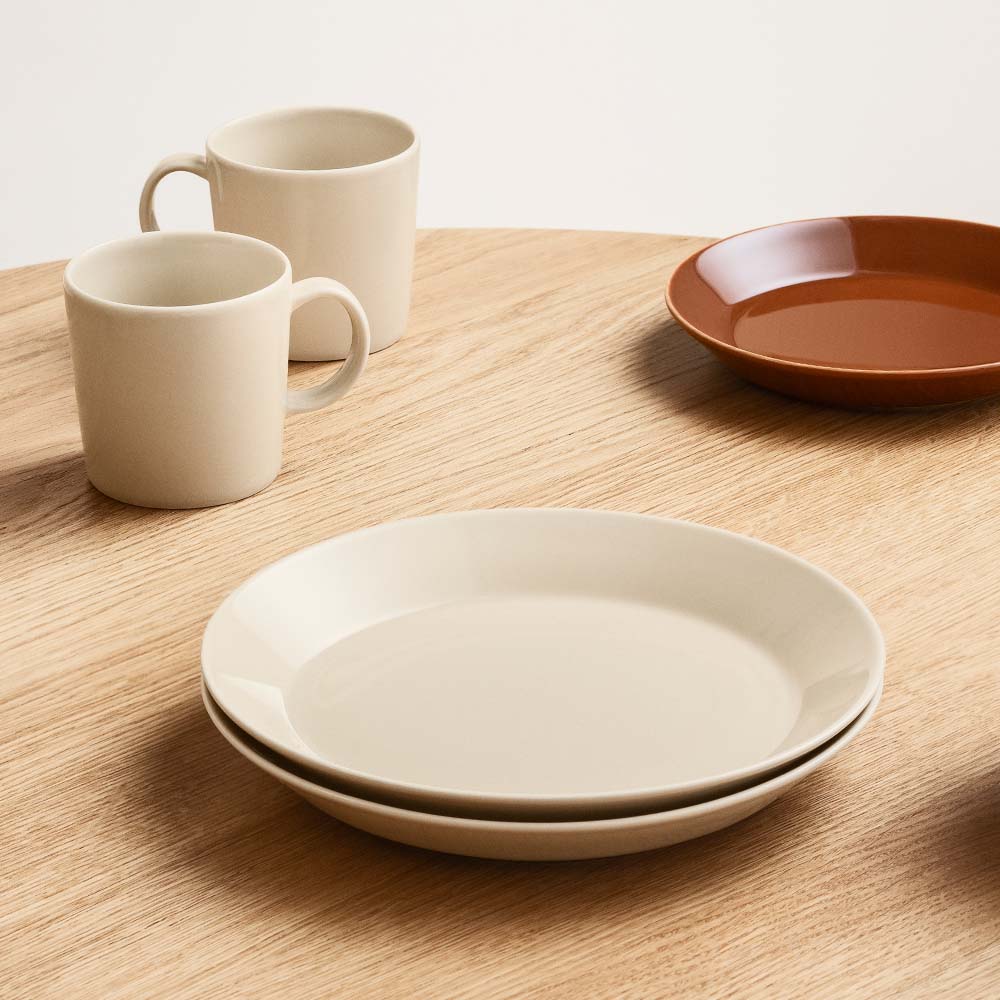 Teema Tallrik flat 21 cm Linne