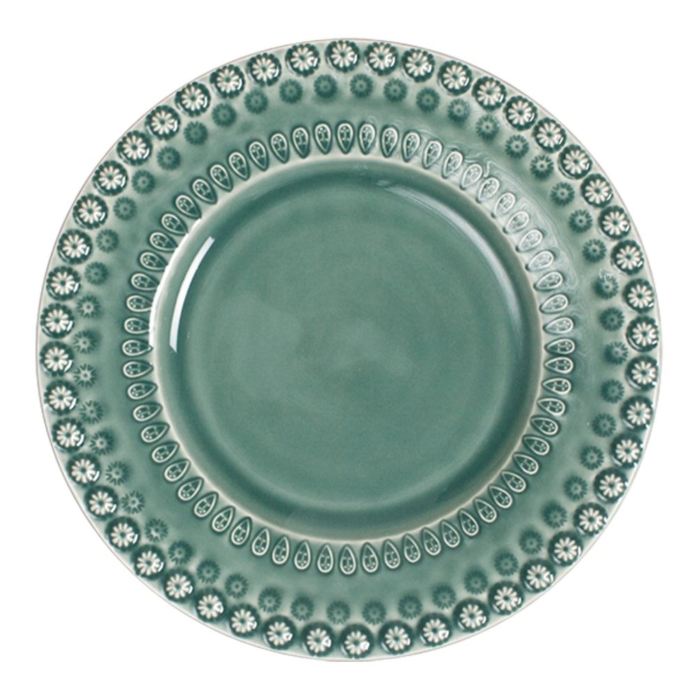 Daisy Tallrik 22 cm Cement
