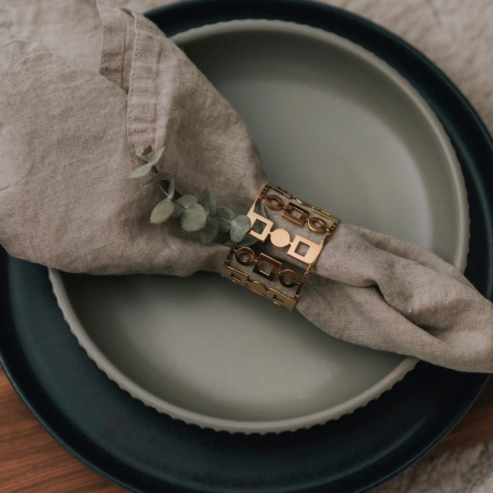 Anima Servettringar 5 cm 2-pack Mässing