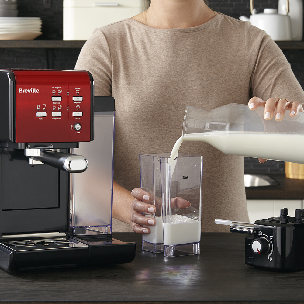 Prima Latte II Kaffemaskin Röd