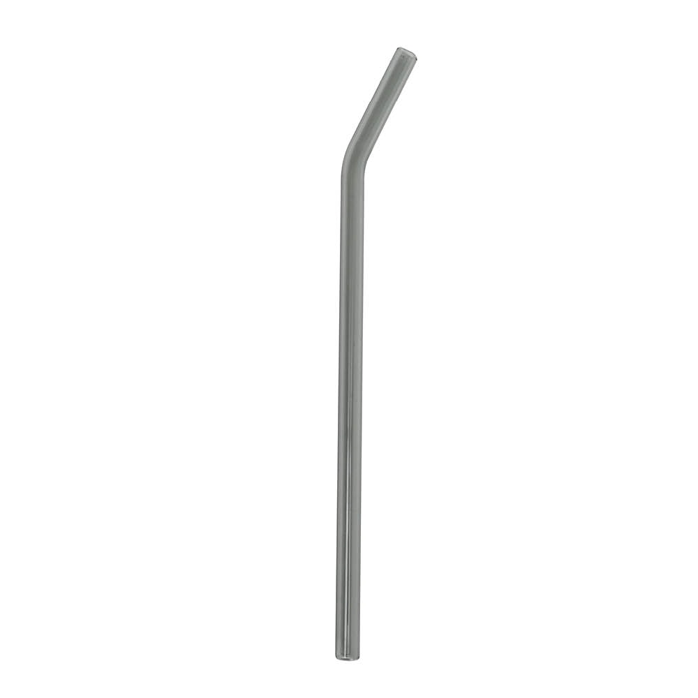 Glasspipe Sugrör Glas 0,8 cm Grå