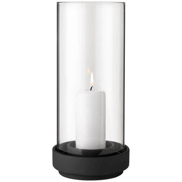 Hurricane Lykta 28,5 cm Svart/Klar