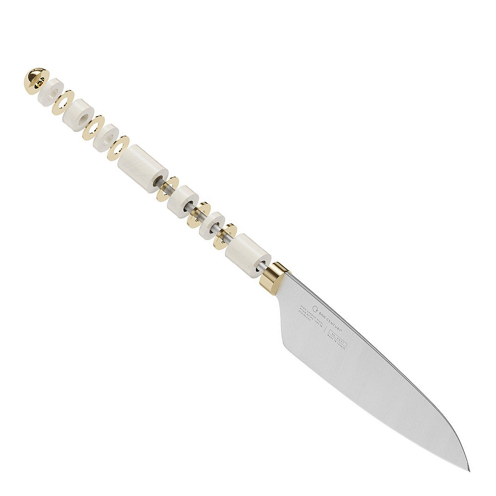Oyster White Kockkniv 20 cm Vit
