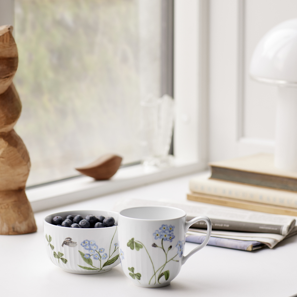 Hammersh?i Summer Skål 12 cm Förgätmigej