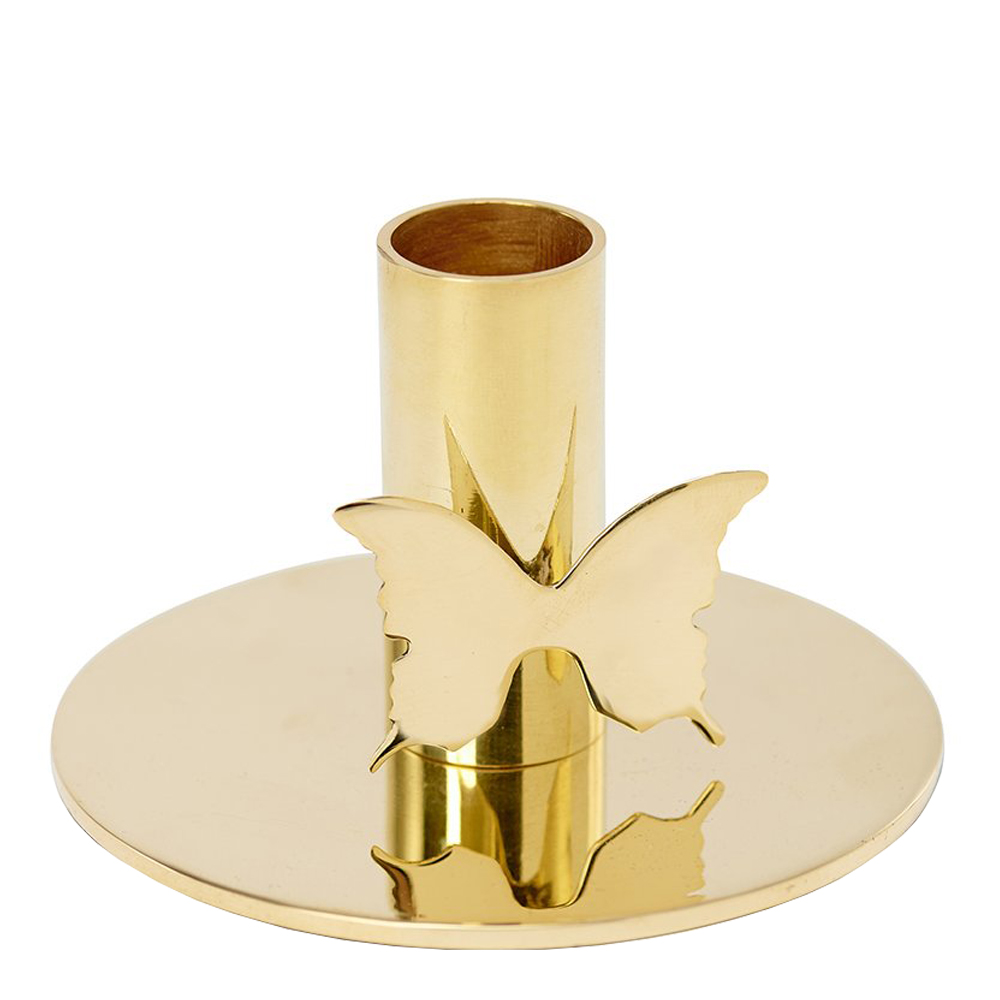 Butterfly Ljusstake 7 cm Guld