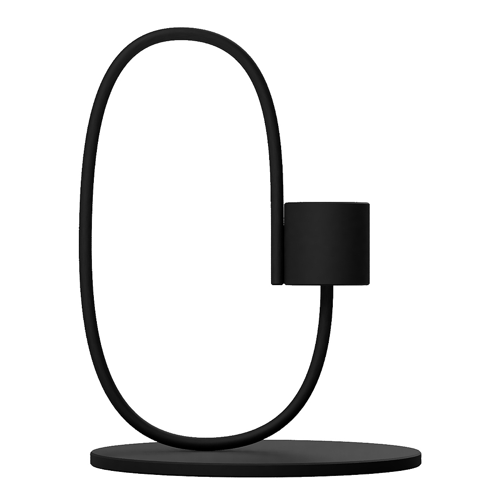 Swoop Ljusstake 13 cm Svart