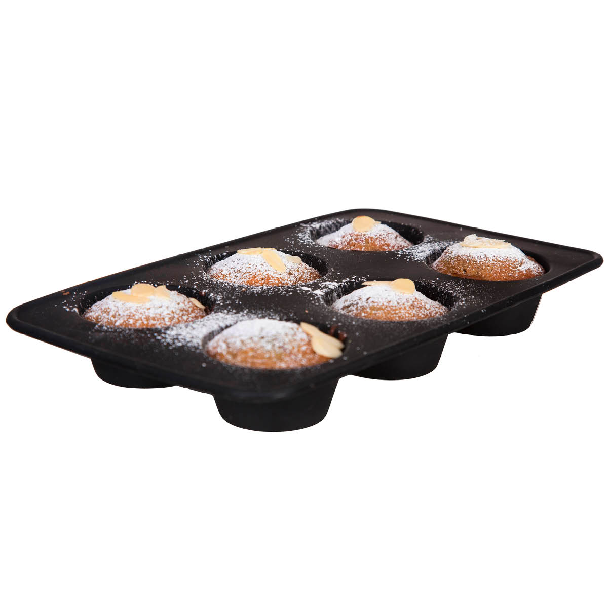 bAYk Muffinsform för 6 Muffins 30x18x5 cm Svart
