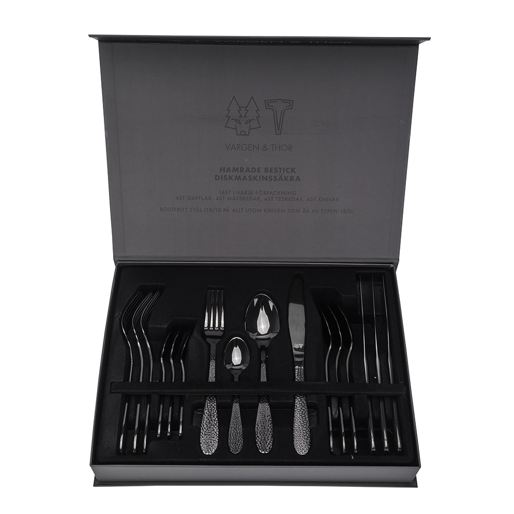 Bestickset 16-delar Onyx Svart