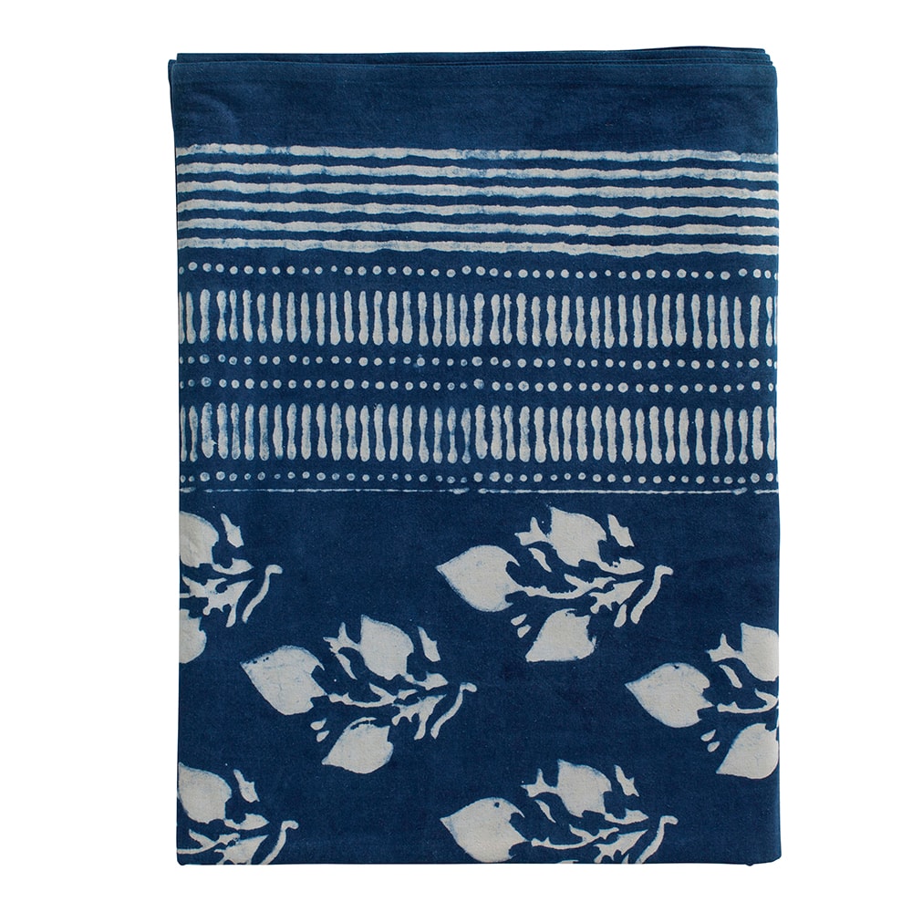 Indigo Bordsduk 150x230 cm Leaf