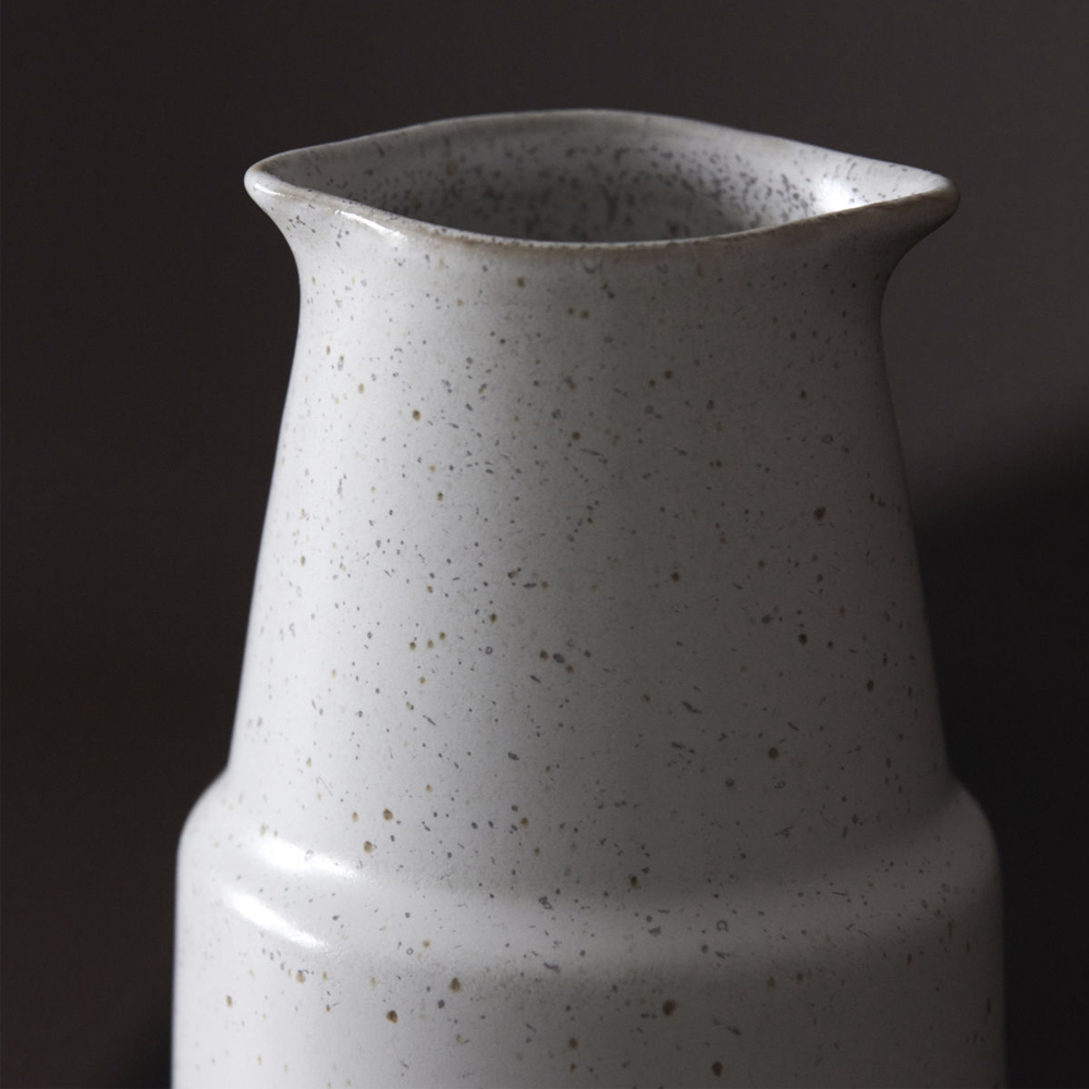 Pion Flaska 18 cm Grå/Vit
