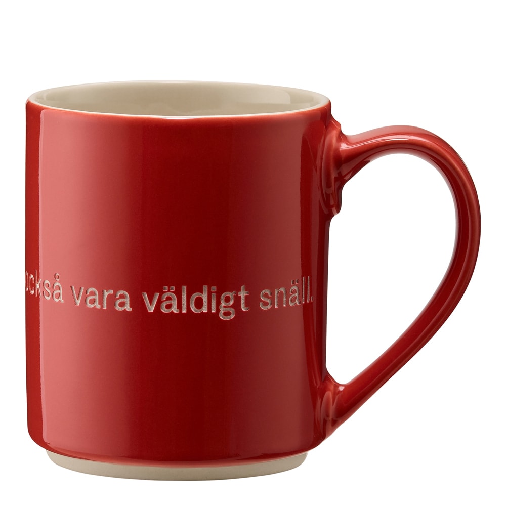 Astrid Lindgren Mugg Röd Den som är stark