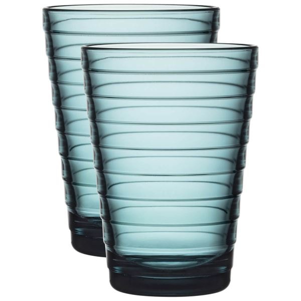 Aino Aalto Glas 33 cl 2-pack Havsblå