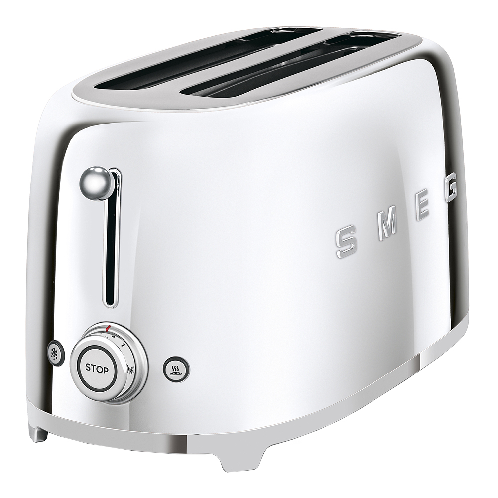 Smeg 50's Style Brödrost 4 skivor Krom
