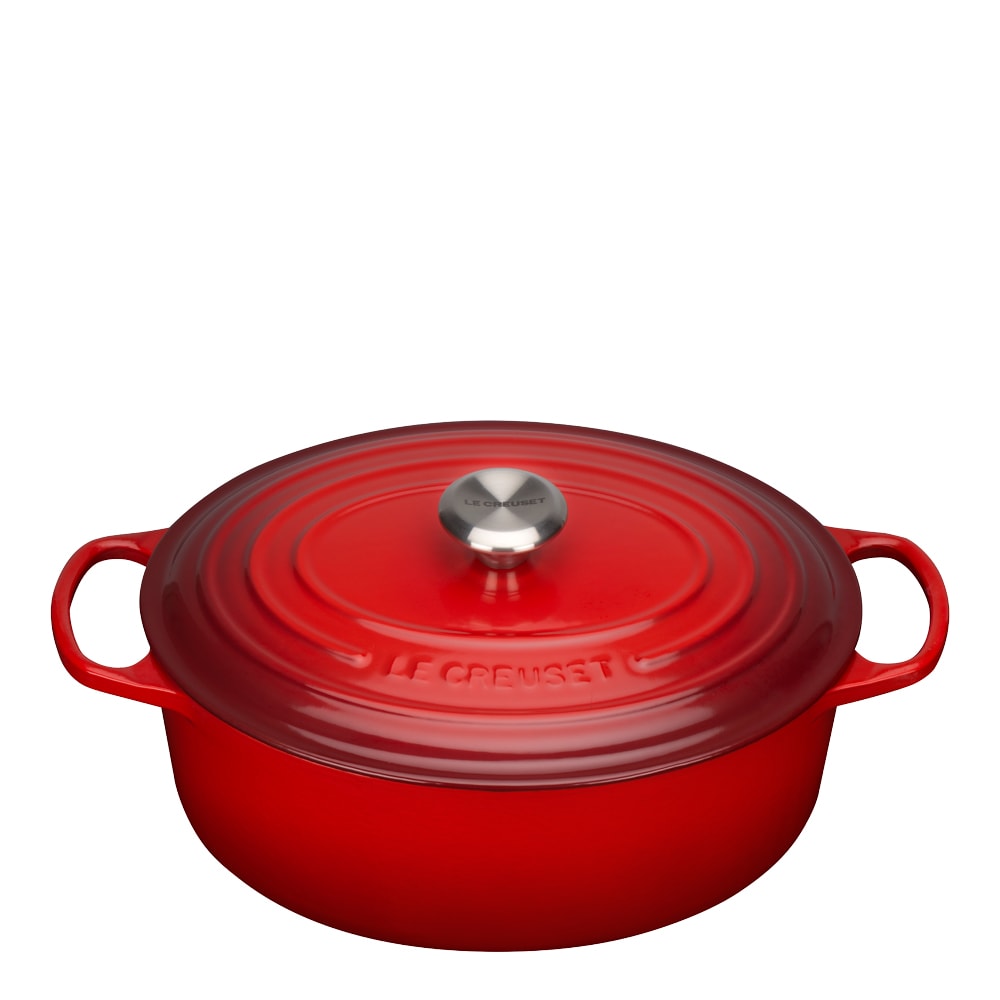 Signature Gjutjärnsgryta oval 31 cm 6,3 L Cerise