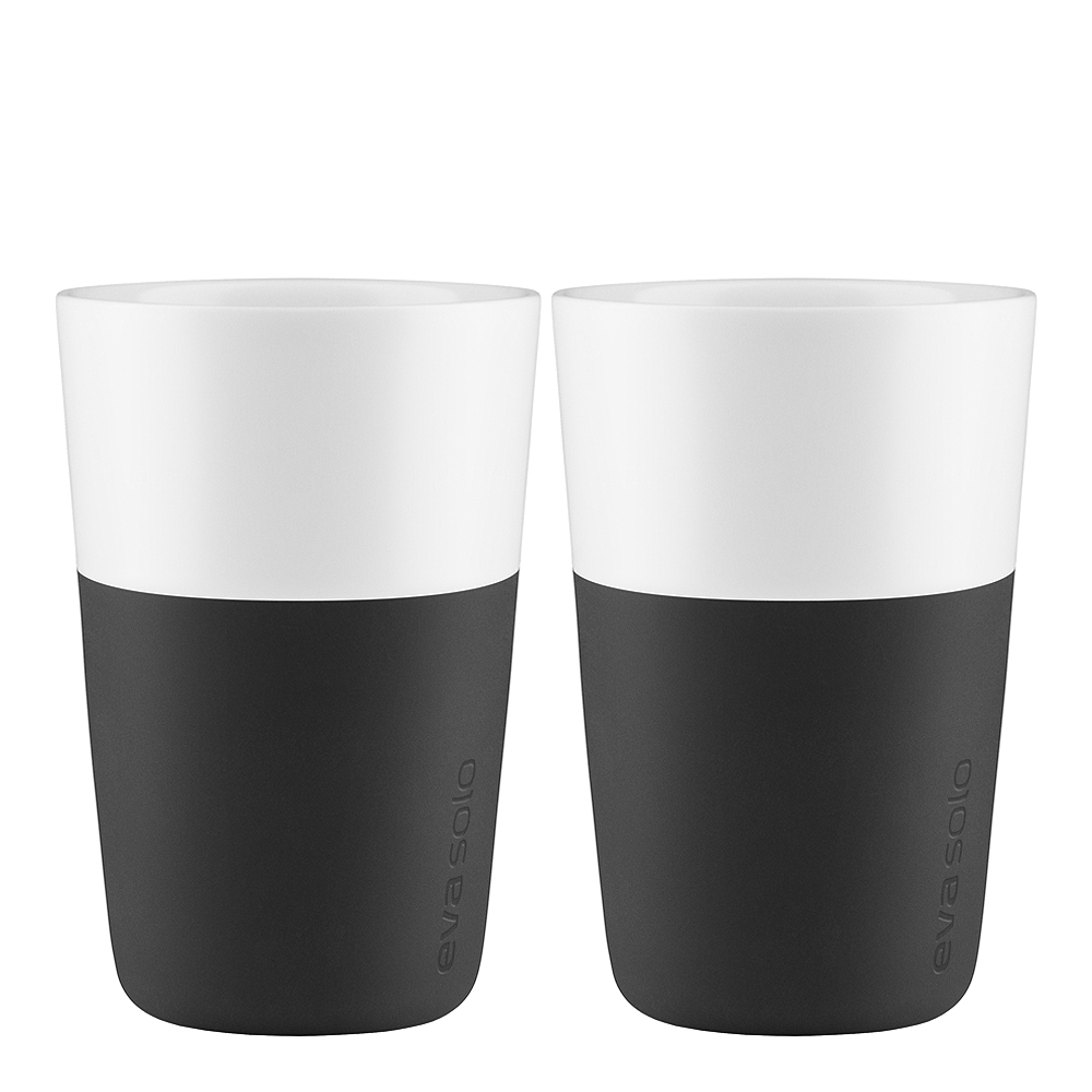 Caffe Lattemugg 36 cl 2-pack Carbon Black