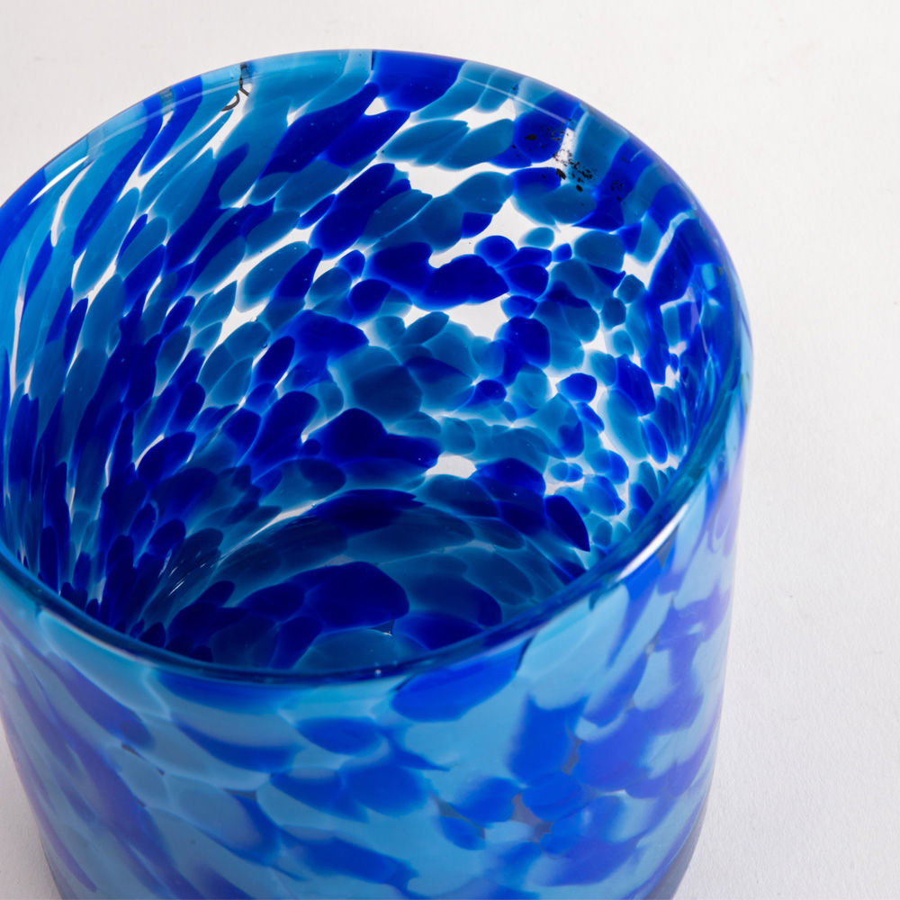 Calore Ljuslykta 10x10 cm Mulit blå