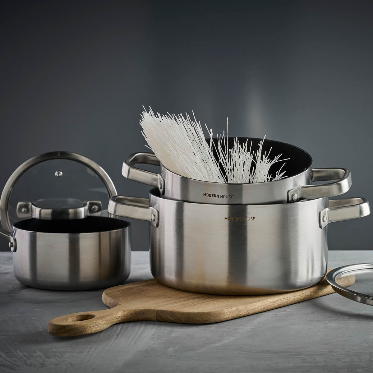 Rix Pro Grytset 3 Delar Borstat Stål