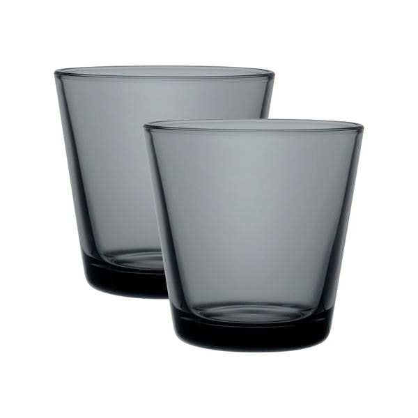 Kartio Glas 21 cl 2-pack Mörkgrå