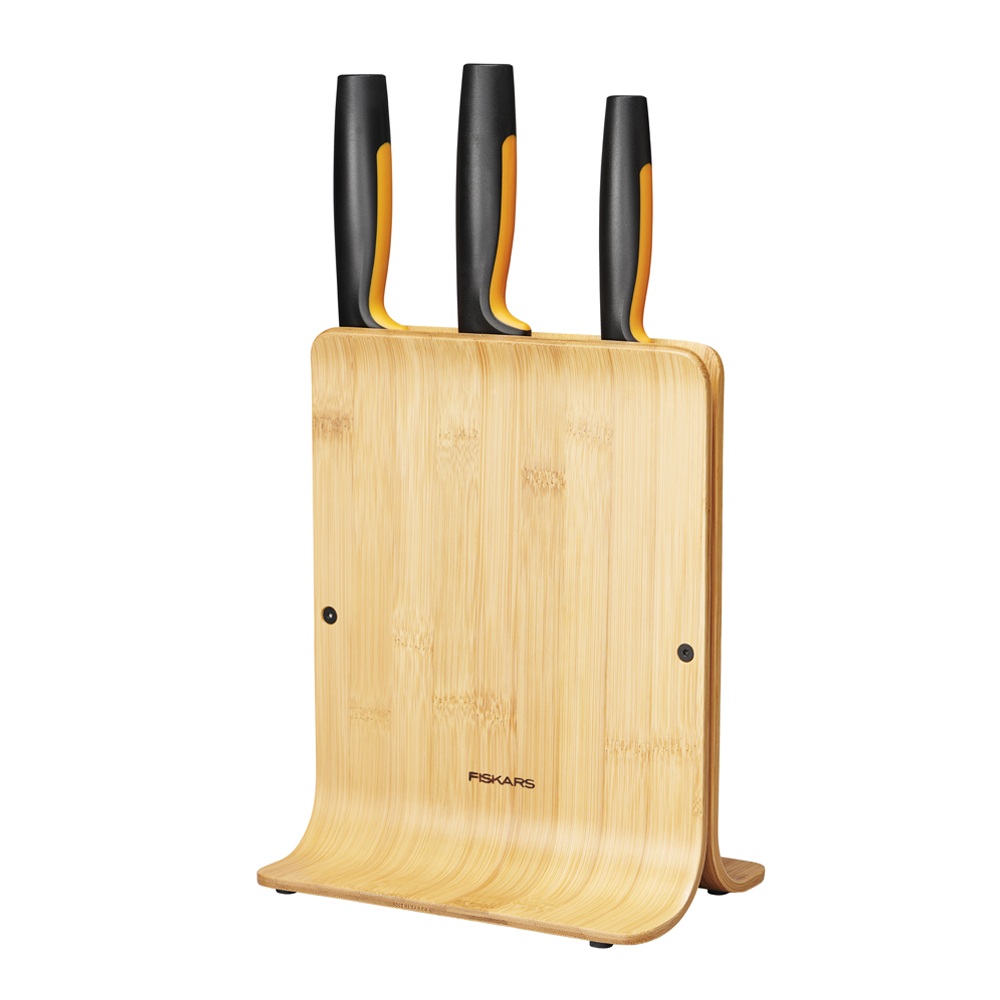 Functional Form Knivblock med 3 Knivar Bambu