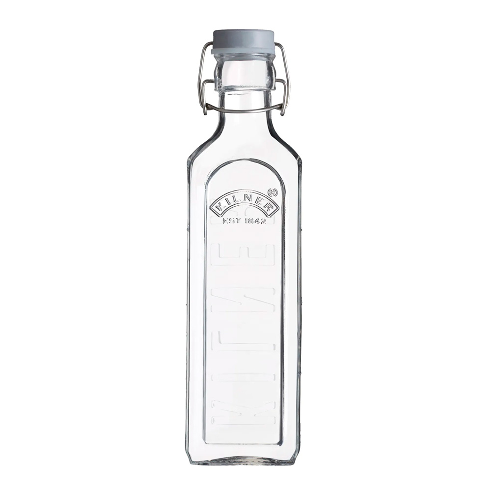 Clip Top Flaska Fyrkantig Bygellock 0,6 L Klar