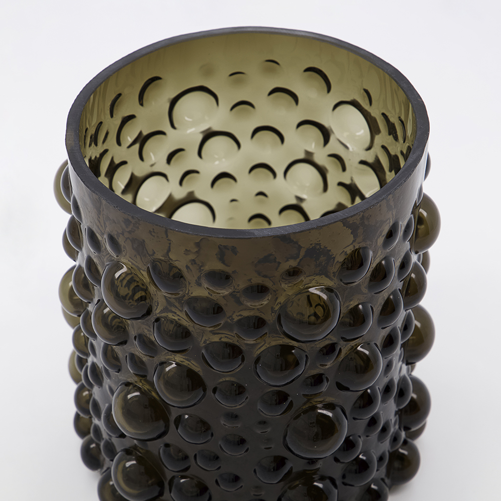 Foam Ljuslykta / Vas 19 cm Brun