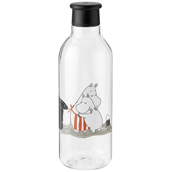 Mumin Drink-It Vattenflaska 75 cl Svart