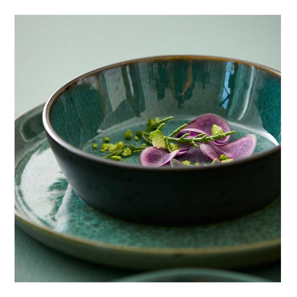 Soppskål 18 cm Svart/Grön