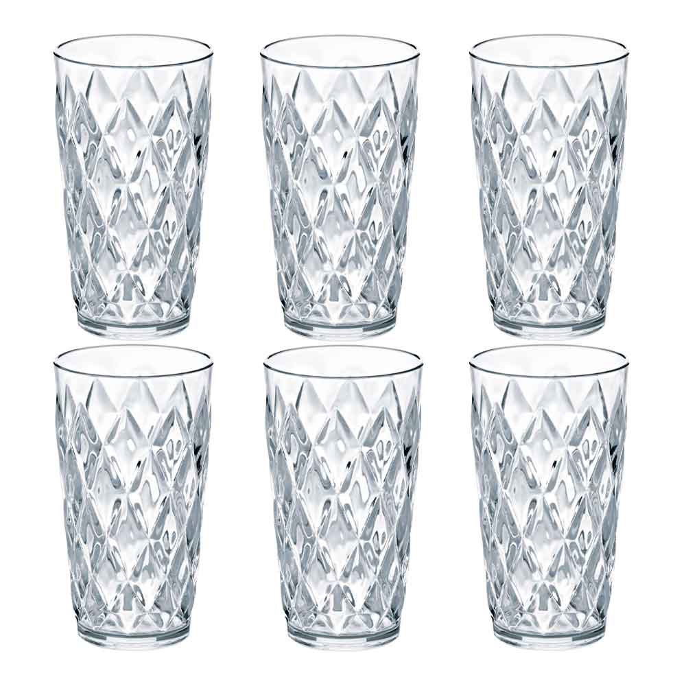 Crystal Glas Högt 6-pack Klar