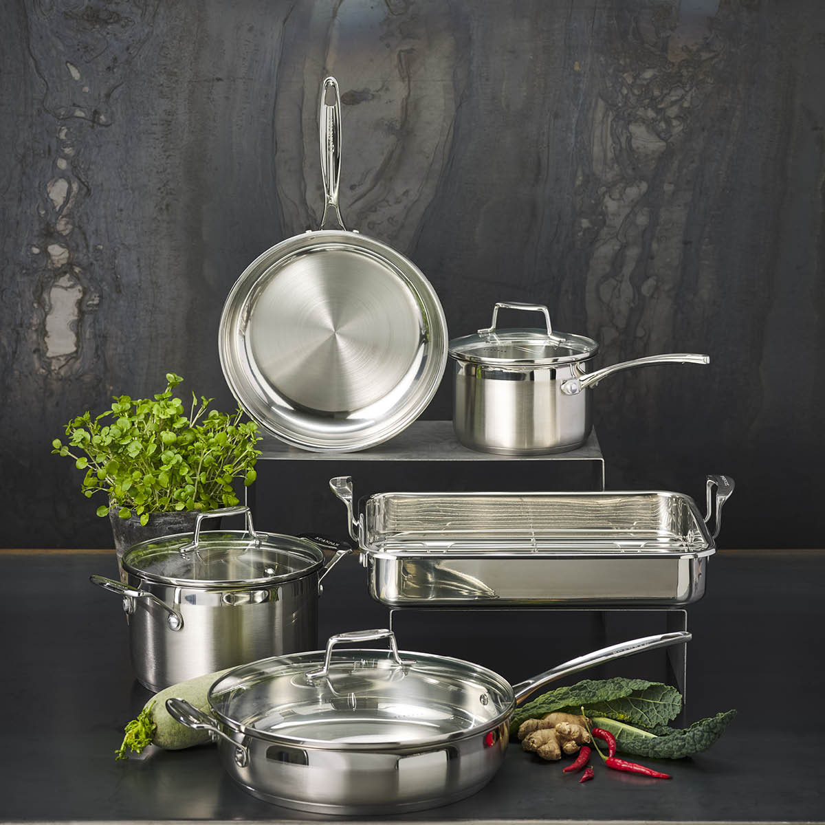 Impact Gryta med lock 3,2 L